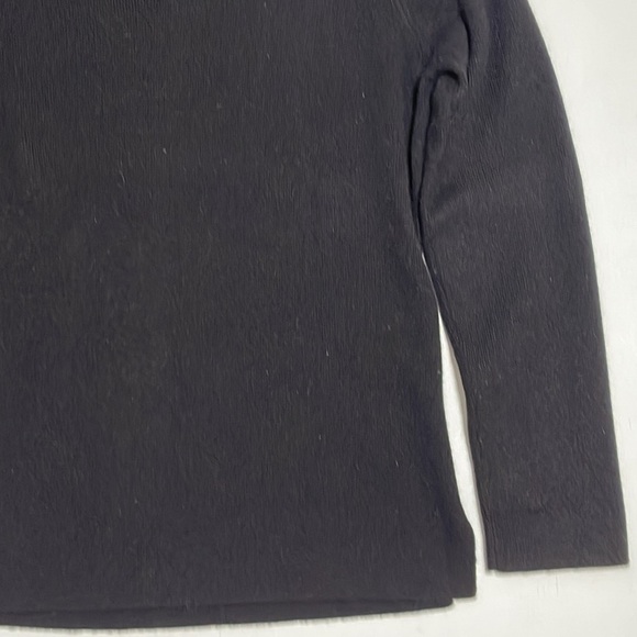 VINTAGE Lauren Ralph Lauren Woman Black V Neck Wool Sweater Size Petite P/M - Picture 4 of 10